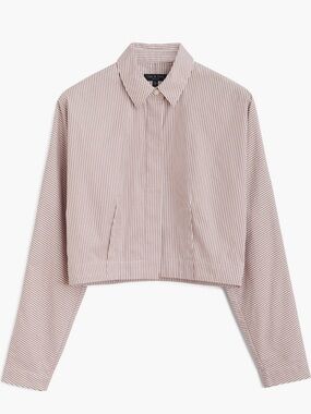 Rag & bone Morgan Striped Cropped Shirt